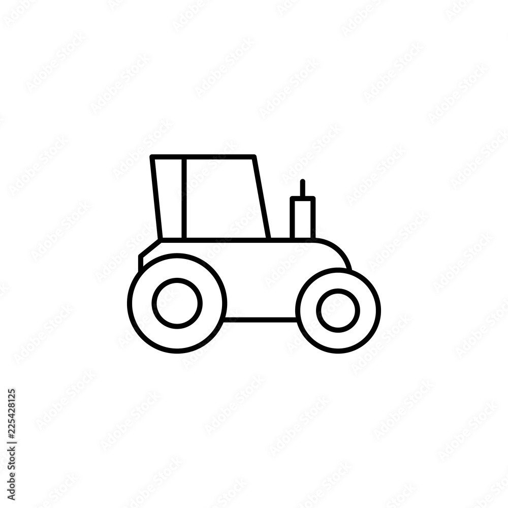 farming tractor icon. Element of construction machine icon for mobile concept and web apps. Thin line farming tractor icon can be used for web and mobile farming tractor icon. Element of construction machine icon for mobile concept and web apps. Thin line farming tractor icon can be used for web and mobile