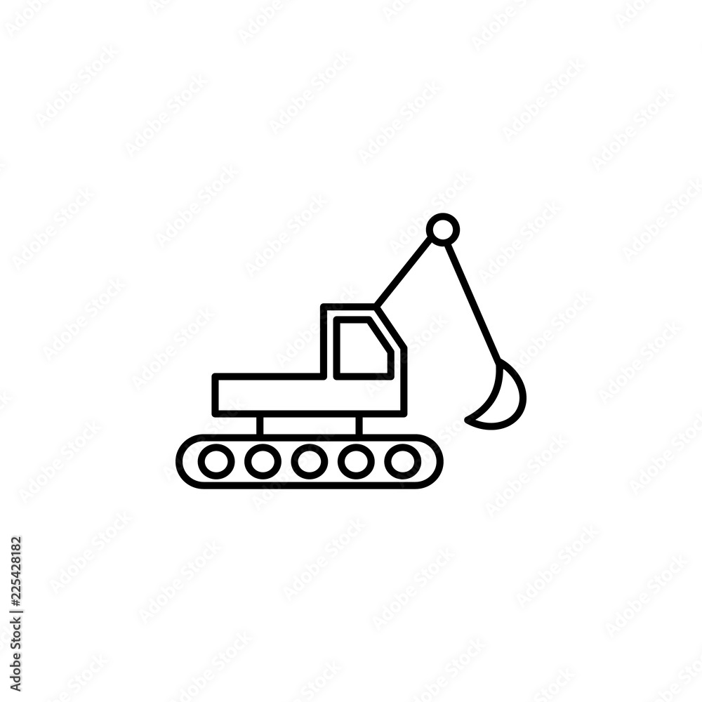 caterpillar excavator icon. Element of construction machine icon for mobile concept and web apps. Thin line caterpillar excavator icon can be used for web and mobile caterpillar excavator icon. Element of construction machine icon for mobile concept and web apps. Thin line caterpillar excavator icon can be used for web and mobile
