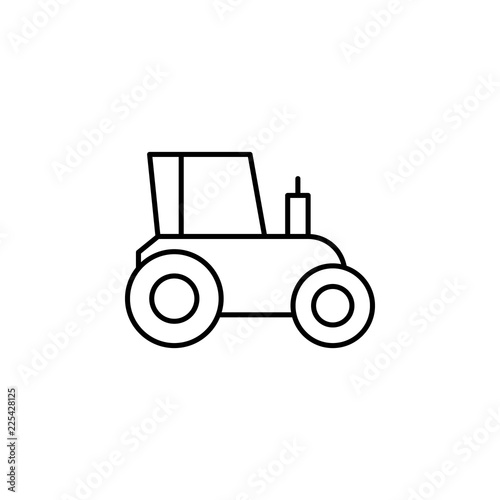 farming tractor icon. Element of construction machine icon for mobile concept and web apps. Thin line farming tractor icon can be used for web and mobile