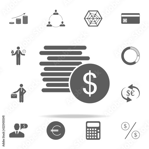 a penny of money icon. Finance icons universal set for web and mobile