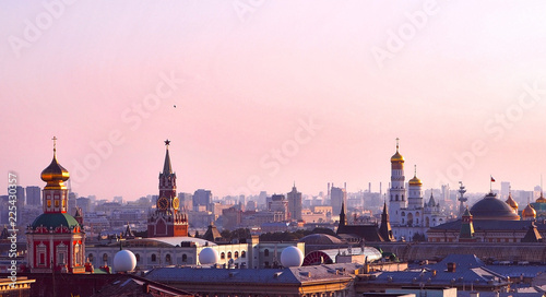 View of Moscow from the observation platform on the Lubyanka of the store Children's Shop