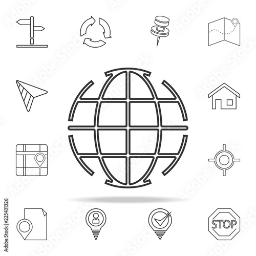 globe icon. navigation icons universal set for web and mobile © rashadaliyev