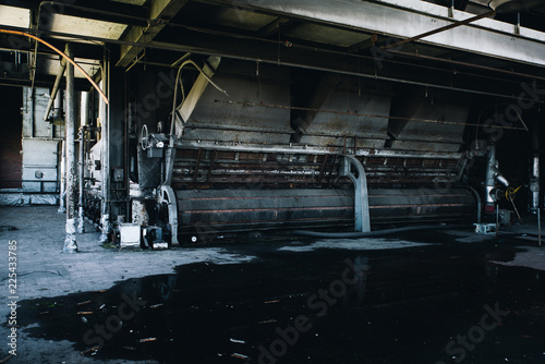 Derelict Industrial Machine - Abandoned Hickling Power Station - New York photo