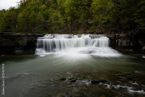 Long Exposure Waterfall - Lower Falls - Taughannock Falls State Park - New York