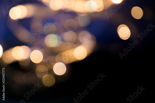 blur lights of bokeh on stage, abstract image of concert lighting
