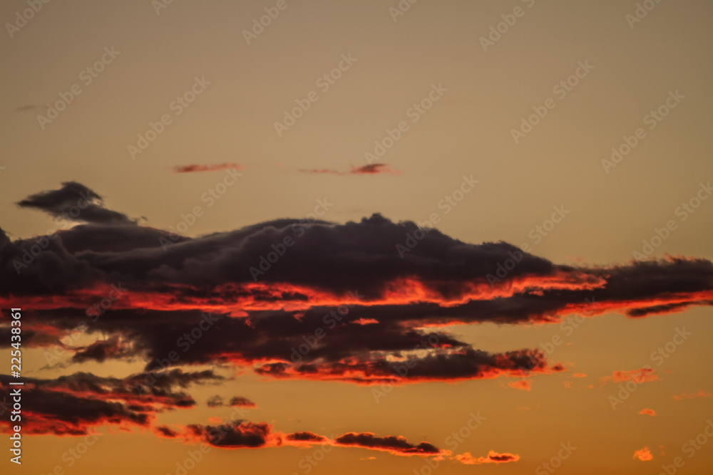 Deep colors of an Arizona sunset cloudscape