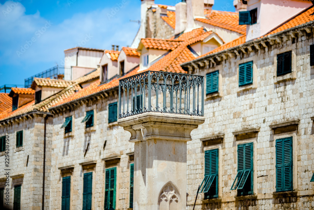 Obraz premium View of the Central street of Dubrovnik,Croatia.