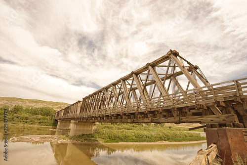 East Coulee Truss Bridge on the Red Deer River