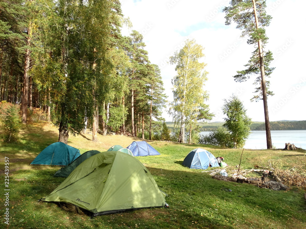 Tent in the forest