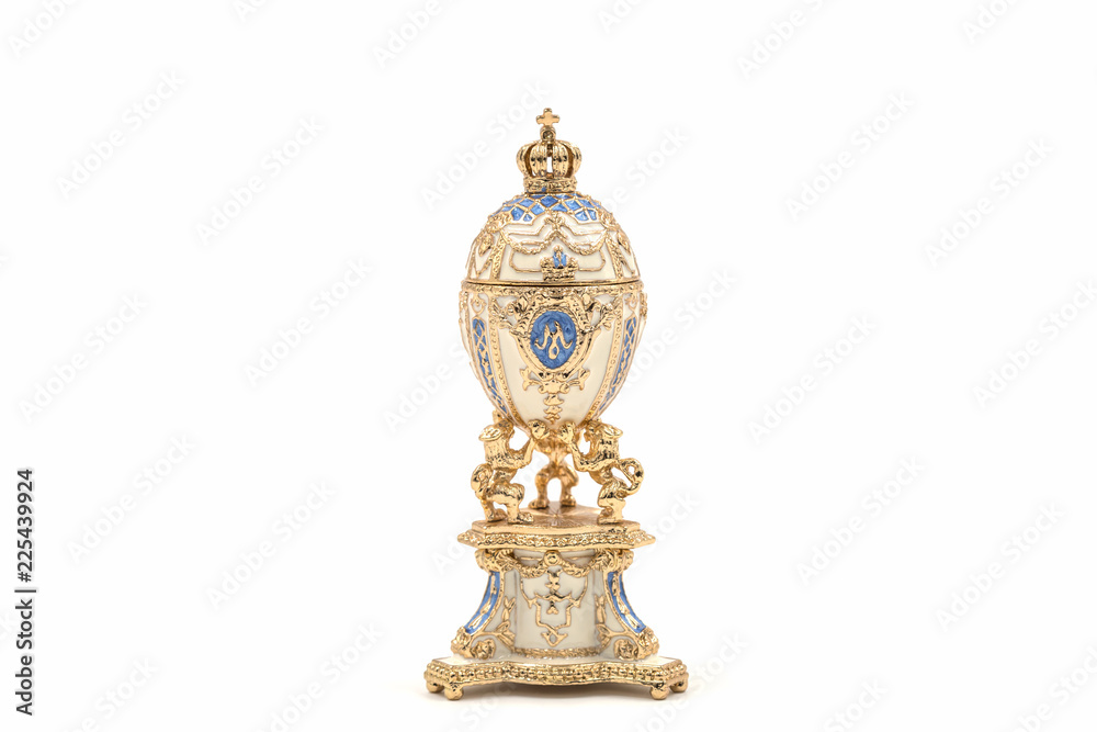 Faberge eggs. Decorative ceramic easter egg for jewellery. Faberge eggs. Decorative ceramic easter egg for jewellery.