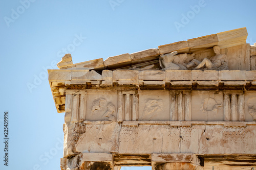 Persus statue on Parthenon, Athens Greece