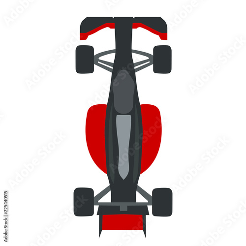 aerial view of a race car