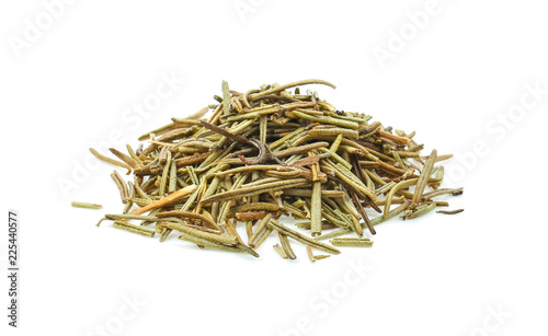 Dried Rosemary on white background