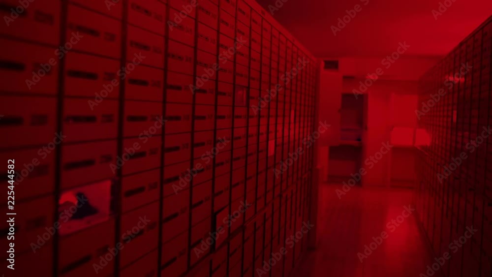 Safe Deposit Boxes in the bank vault room, bank prison room, bank cell