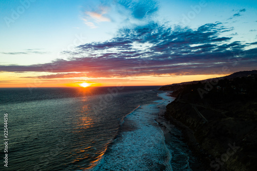 Sunset from Point Fermin Lighthouse Southern California sunset San Pedro coastal landmark