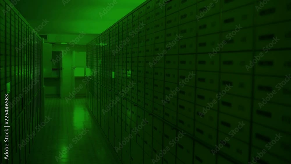 Safe Deposit Boxes in the bank vault room, bank prison room, bank cell ...