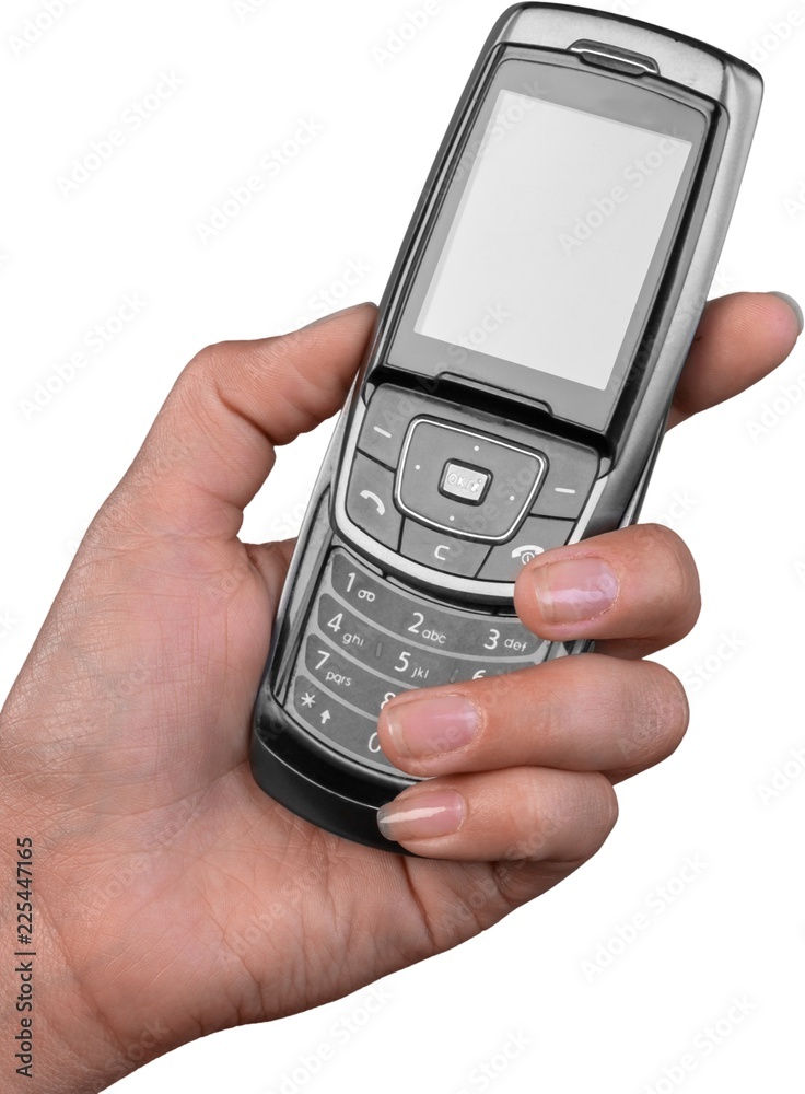Holding a keyboard based smart phone Holding a keyboard based smart phone