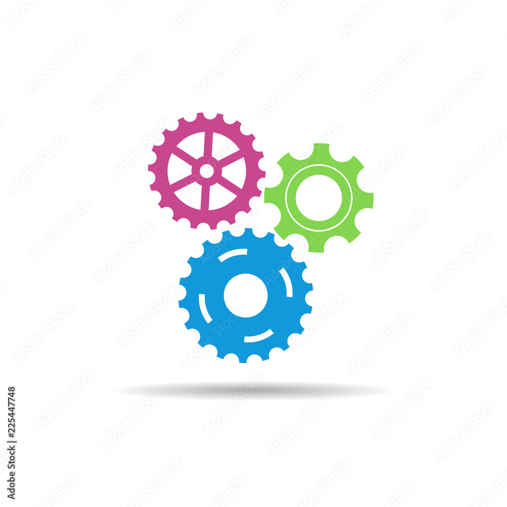 Abstract gear wheel mechanism background. Machine cog technology. Teamwork concept. Vector illustration Abstract gear wheel mechanism background. Machine cog technology. Teamwork concept. Vector illustration