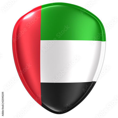 Free Download 3d rendering of an United Arab Emirates flag icon. - GFXLoad