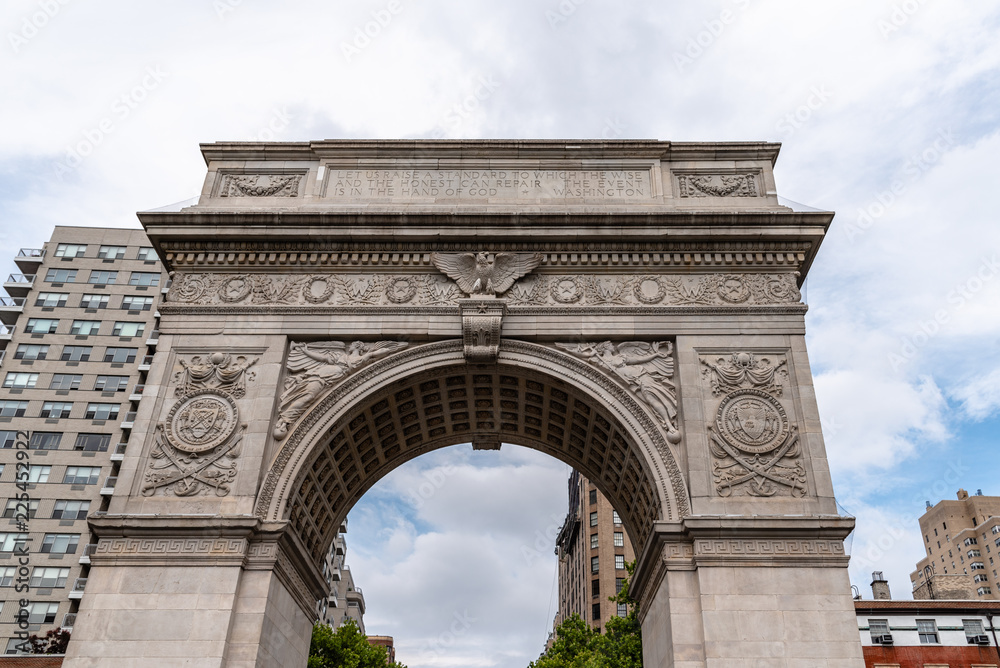 Arch in Washington Square Park in New York