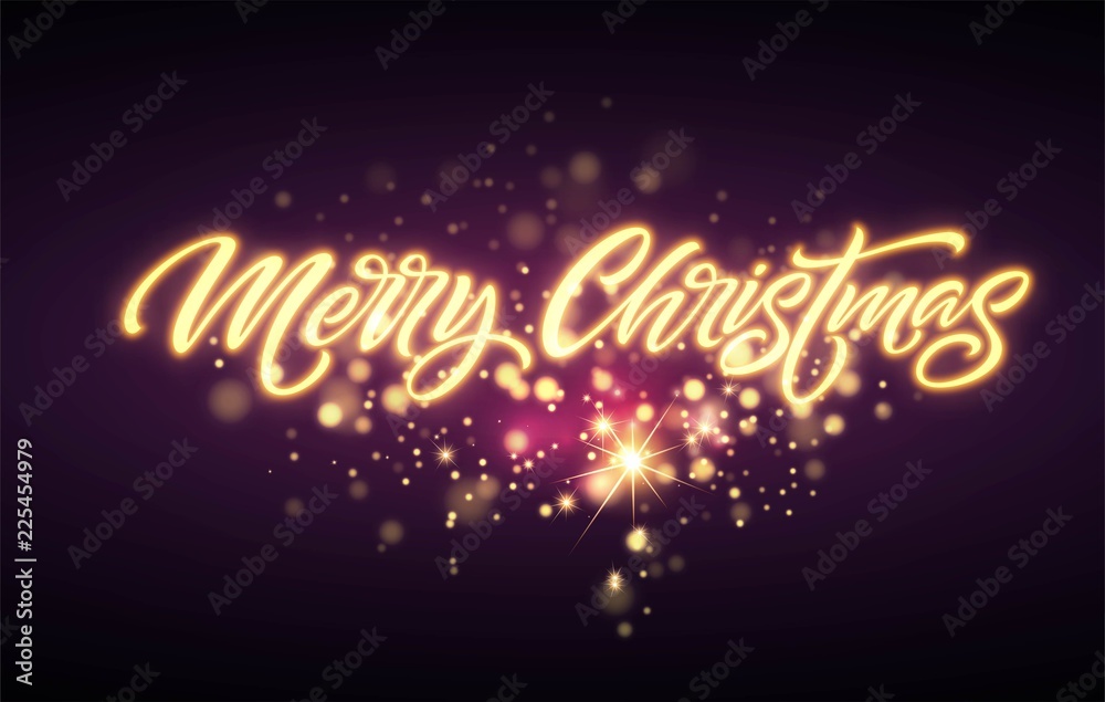 Merry Christmas neon lettering Merry Christmas neon lettering