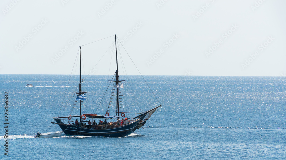 sailing ship in the sea
