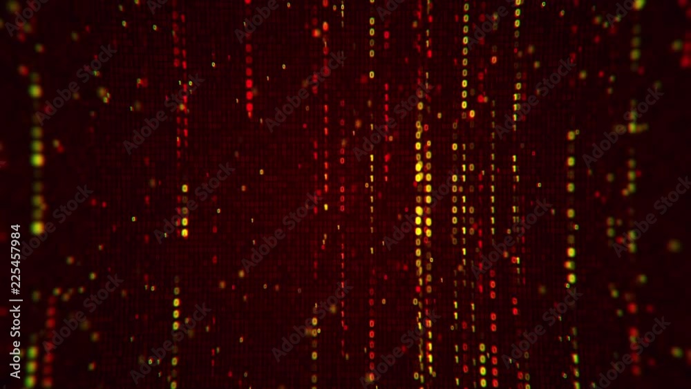 Abstract background with animation flickering binary digits and earth symbol rotation from binary digits. Animation of seamless loop. Abstract background with animation flickering binary digits and earth symbol rotation from binary digits. Animation of seamless loop.