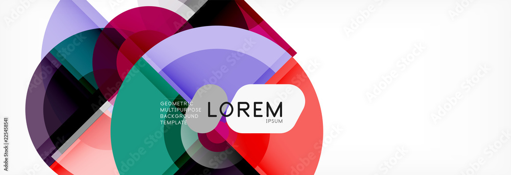 Vector fantastic circle modern geometric background template Vector fantastic circle modern geometric background template