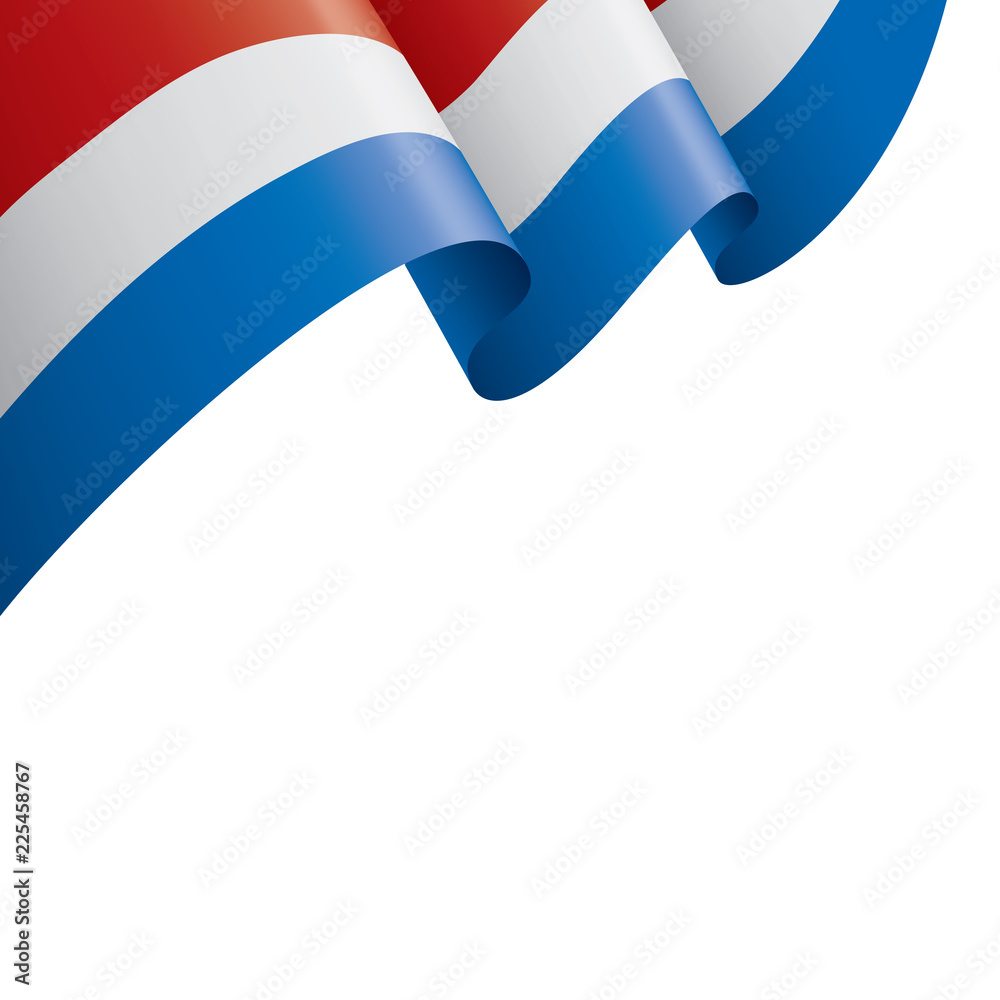 Netherlands flag, vector illustration on a white background Netherlands flag, vector illustration on a white background