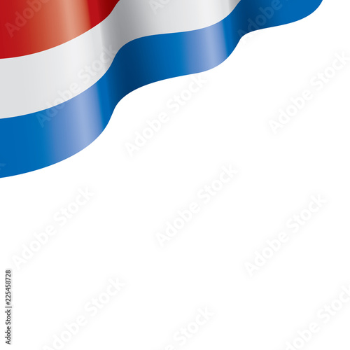 Netherlands flag, vector illustration on a white background