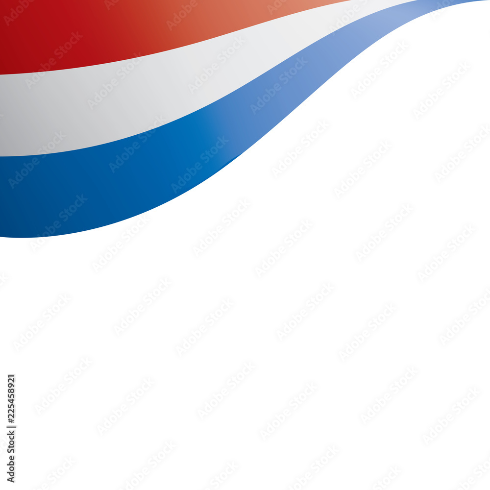 Netherlands flag, vector illustration on a white background Netherlands flag, vector illustration on a white background
