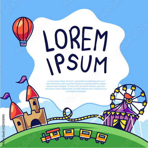 Carnival theme park template