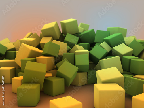  green cubes