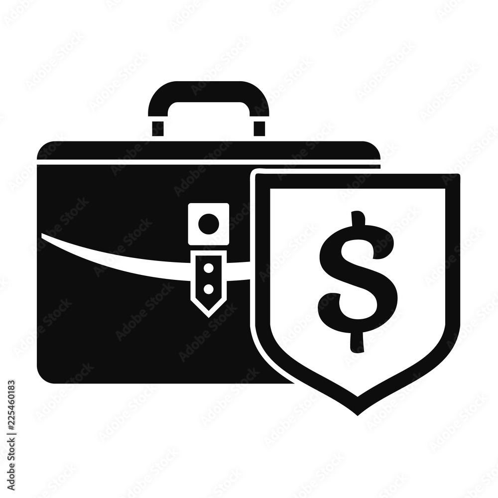 Money leather case icon. Simple illustration of money leather case vector icon for web design isolated on white background Money leather case icon. Simple illustration of money leather case vector icon for web design isolated on white background