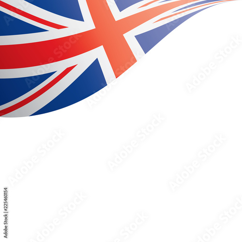 United Kingdom flag, vector illustration on a white background