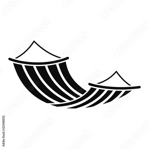 Hammock icon. Simple illustration of hammock vector icon for web design isolated on white background photo