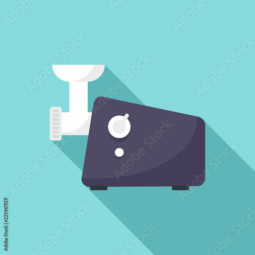 Meat grinder machine icon. Flat illustration of meat grinder machine vector icon for web design