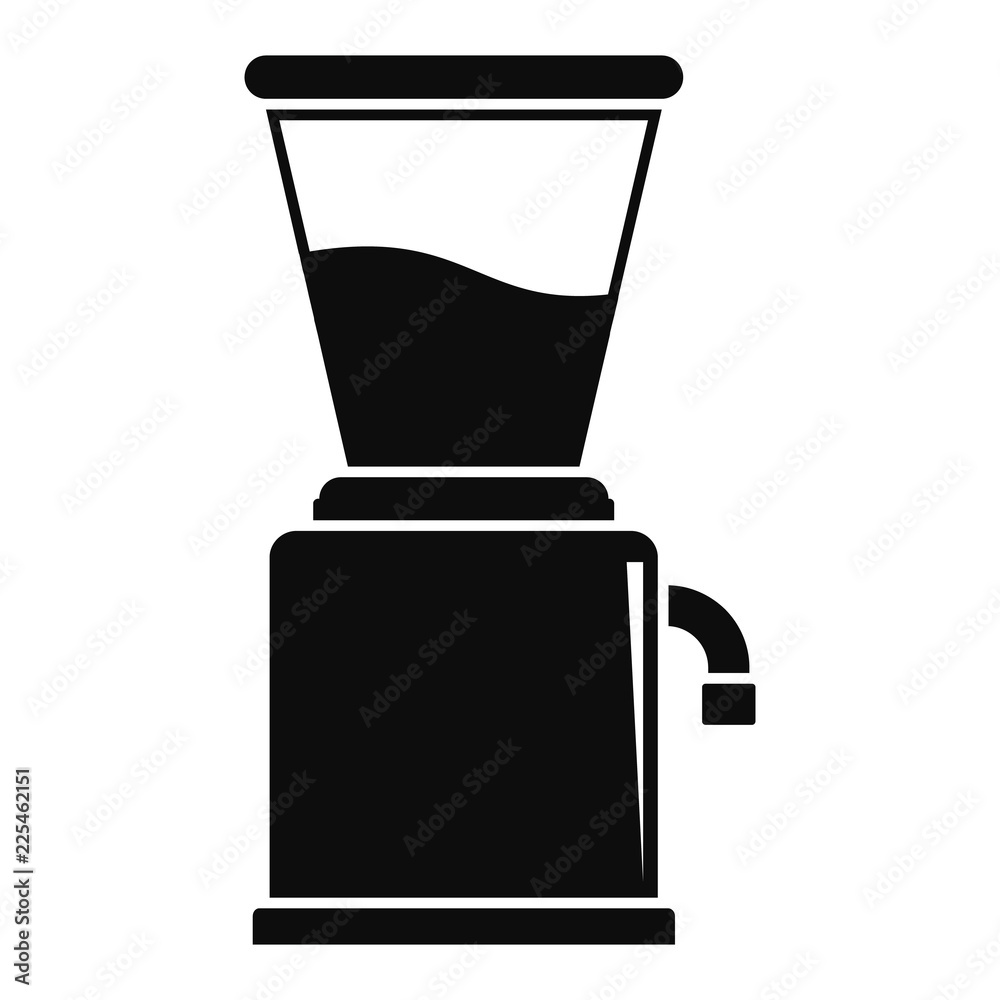 Modern coffee grinder icon. Simple illustration of modern coffee grinder vector icon for web design isolated on white background Modern coffee grinder icon. Simple illustration of modern coffee grinder vector icon for web design isolated on white background