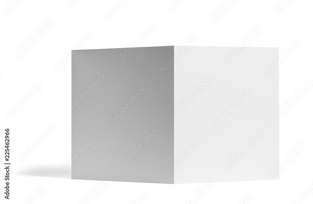 folded leaflet white blank paper template book