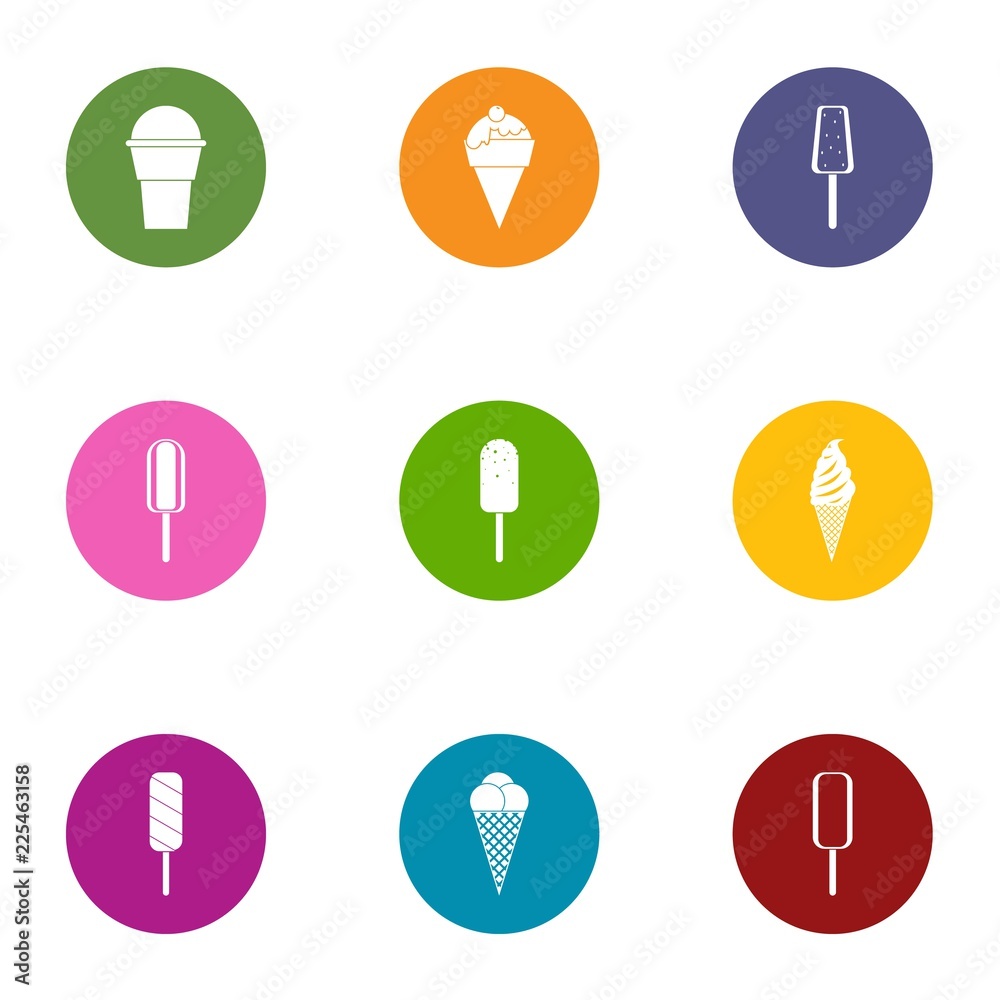 Frostbitten icons set. Flat set of 9 frostbitten vector icons for web isolated on white background Frostbitten icons set. Flat set of 9 frostbitten vector icons for web isolated on white background