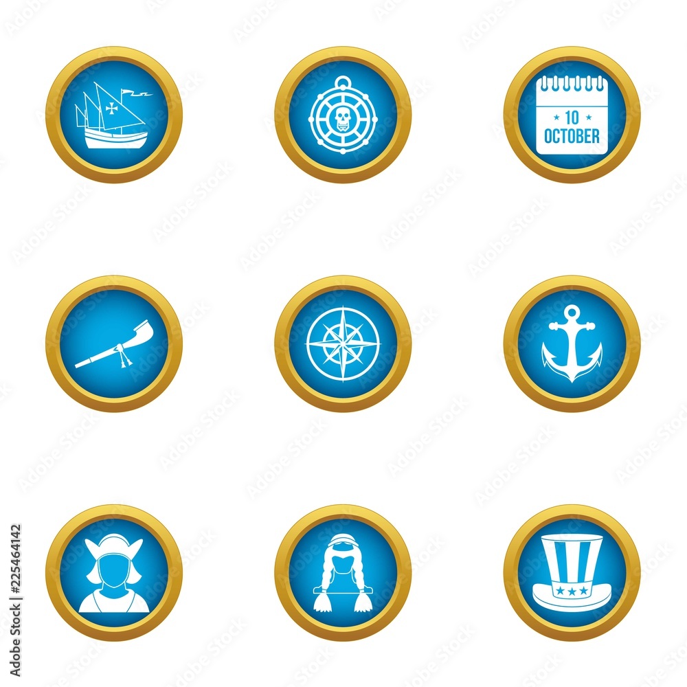 Emancipation icons set. Flat set of 9 emancipation vector icons for web isolated on white background Emancipation icons set. Flat set of 9 emancipation vector icons for web isolated on white background