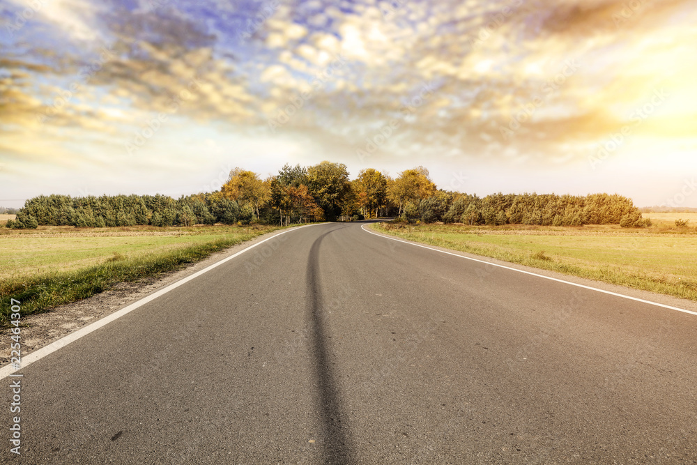 Autumn road background and free space for your decoration. Autumn road background and free space for your decoration.