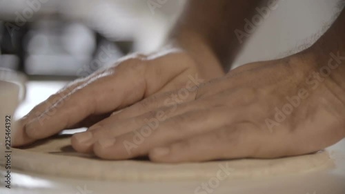 Wallpaper Mural Chef is making dough for pizza Torontodigital.ca