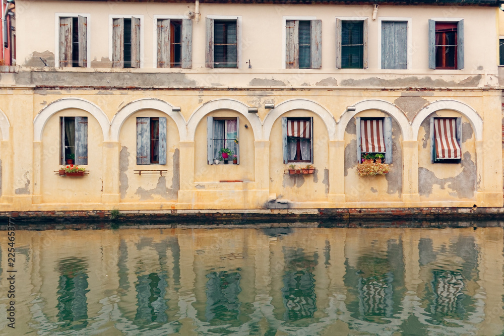 Chioggia, Italy-August 26, 2018: Province of Venice. City of fishermen and tourists. Chioggia, Italy-August 26, 2018: Province of Venice. City of fishermen and tourists.