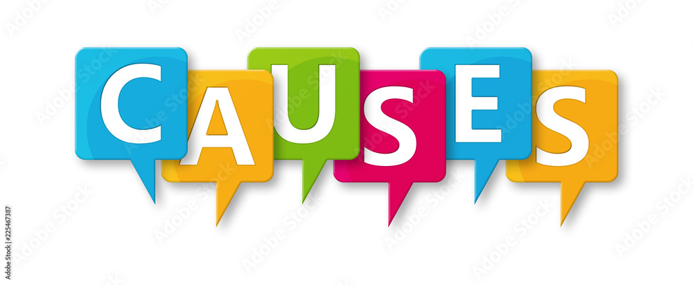 Causes letters written in beautiful boxes on white background Stock Illustration Adobe Stock Causes letters written in beautiful boxes on white background Stock Illustration Adobe Stock