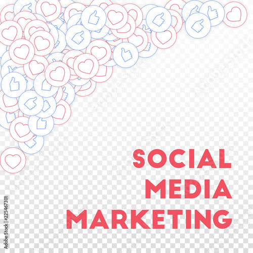 Social media icons. Social media marketing 