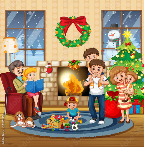 Big family in the house