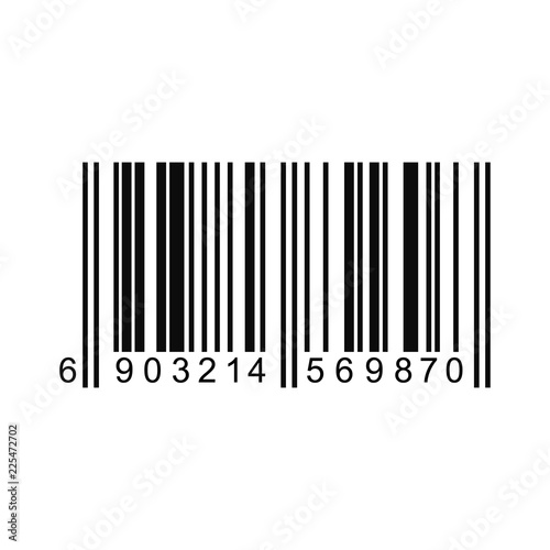Barcode or Code Isolated on a Background. Vector