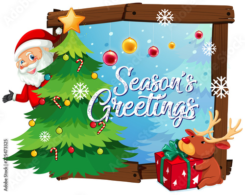 Santa claus card template