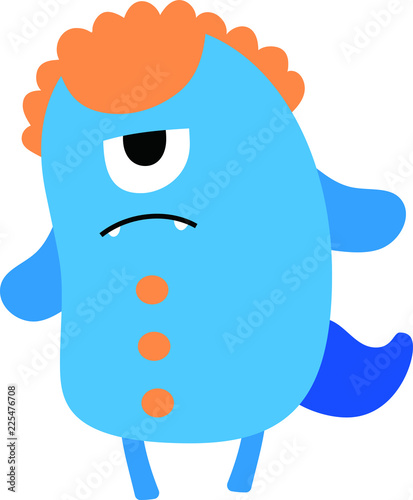 cartoon cute monster vector